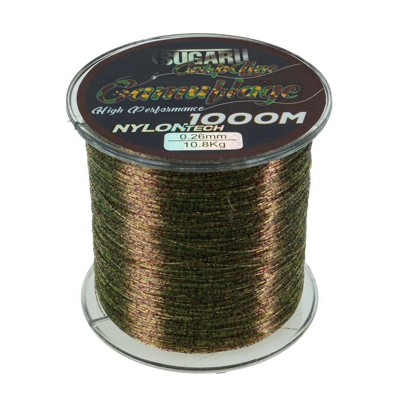 Carp Line Monofilament Fishing Line Tsugaru Camouflage 600 m 0.40