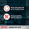 SPRI Wall-Mounted Rack for Hanging Exercise Mats, Black