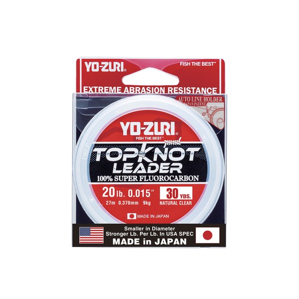 Yo-Zuri Topknot 30 yd Sinking Leader, Natural Clear, 20 lb
