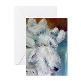 CafePress Bed Hog Matte Folded Greeting Card Matte