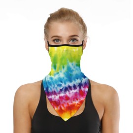 Earhook Bandanas Face Mask Neck Gaiter Headwear Scarf Dust Wind Sun Protection Ear Hangers Seamless Tube Mask