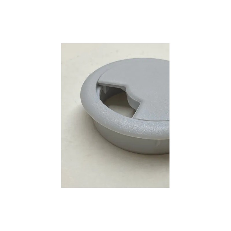 Tapon Pasacables Gris Guía Pasa Cables Para Escritorio 2 Pz