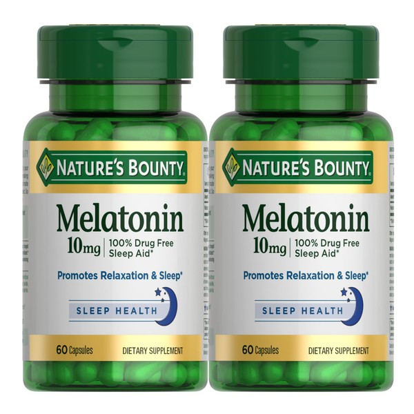 Nature's Bounty Nature's Bounty Melatonin, 100% Drug Free Sleep Aid,