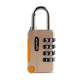 UP Security Small Combination Lock for Locker, Gym Lock with Code, 4 Digit Combination Padlock for Luggage, Combo Padlock for School Locker, Travel Backpack, Bag, Zipper, Gun Case, Tent, Tool Box