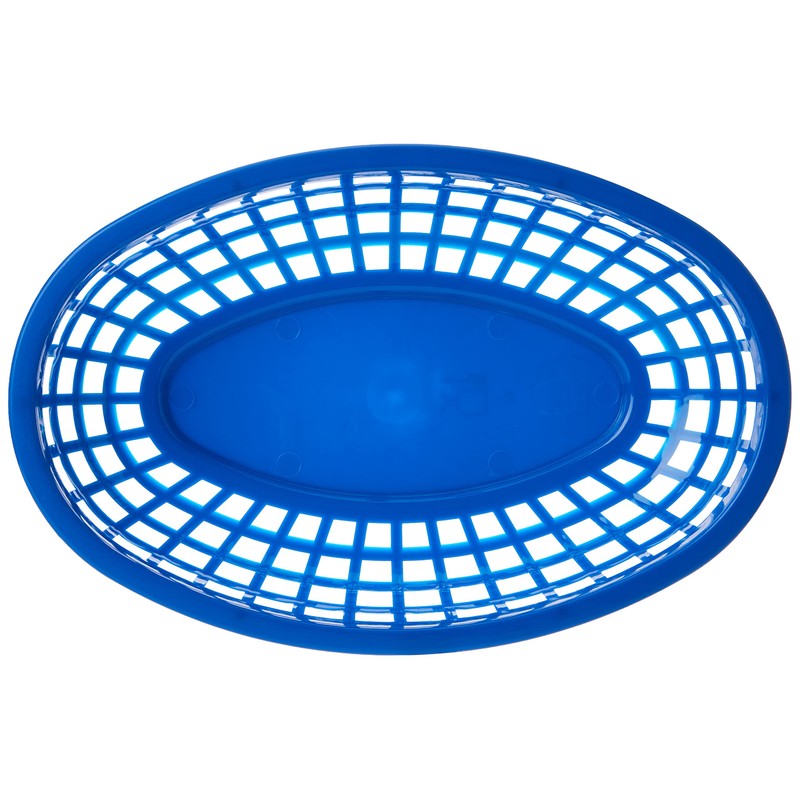 TableCraft DS30121 Classic Oval Food Basket Blue 24x15x5cm | American