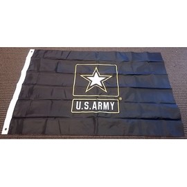 United States Army Star Double Sided 210D Polyester Embroidered 4x6 Foot Flag