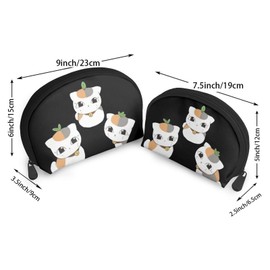 Natsume's Book of Friends Nyanko-sensei Coin Purse Pouch Storage Pouch Wallet Portable Functional Large Capacity Waterproof Shell Pouch Parent and Child Pouch Travel Goods Toiletry Travel Pouch