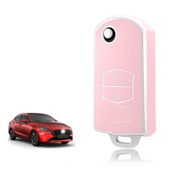 TOOMUME Key Case TPU, Car Key Case Fits Mazda 2/3/5/6 M2 M3 M5 M6 CX-3 CX-5 CX-7 CX-9 CX-30 MX-5 RX-8 BT-50 Atenza Axela Demio, Key Cover Protection Key Case - Flip Key
