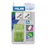 Milan Erasers, Rubber, White, Small