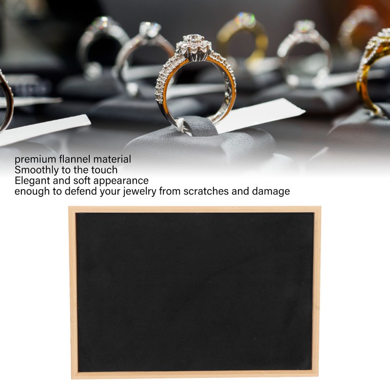 Ear Stud Tray Flannel Wood 216 Holes Lightweight Elegant Luxury