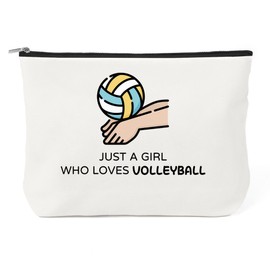 Volleyball Gifts for Women - Volleyball Player Gifts Volleyballs Makeup Bag Birthday Christmas Mothers Day Gift for Women Her Cosmetic Bag Travel Toiletry Bags Makeup Pouch Volleyballs Accessories