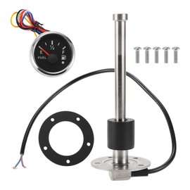 INFINAUTO 175mm Fuel Sending Unit and Gauge Kit 6.9" for Boat Car Vehicle Fuel Tank Sending Unit Fuel Level Sending Unit Gas Water Tank Sender