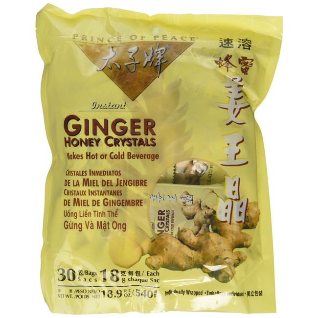 Prince of Peace Instant Ginger Honey Crystals (Pack of 3 x 30ct)