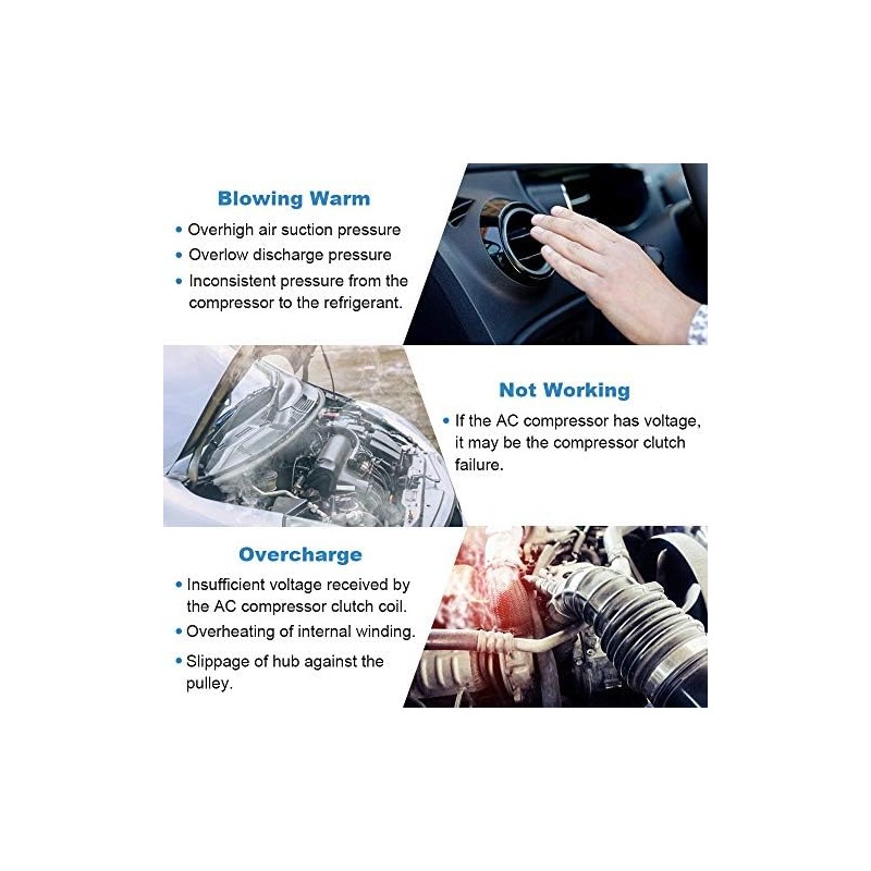 ECCPP A/C Compressor Clutch fit for 2002-2008 for Nissan Altima