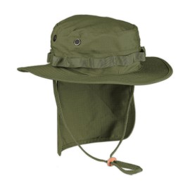 Miltec British Military Style Olive Drab Rip Stop boonie Hat With Neck Flap (XX-Large)