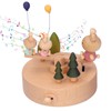 Wooden Seesaw Music Box Handicraft Home Decoration Desktop Ornament Valentine's