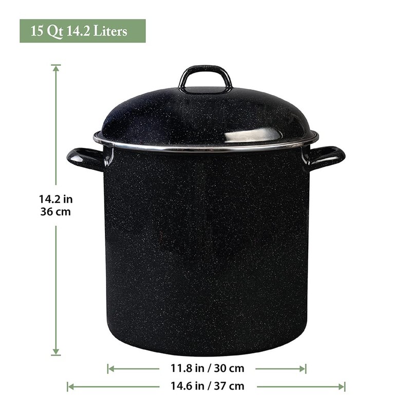 Granite Ware 15 Qt Heavy Gauge Stock Pot with Lid.