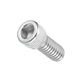 METALLIXITY Socket Head Cap Screw(1/4"-20x1/2) 25Pcs, 304 Stainless Steel Allen Socket Drive - Machine Internal Hex Screw UNC Coarse Thread, Silver Tone
