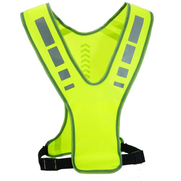 Reflective Vest Running Gear,Safety Reflective confer.Bands,Adjustable Workout Gear,Arrow-led Night Vest,for