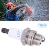 10PCs Sparking Plug Chainsaw Accessories Lawn Mower Parts Brass Ceramic
