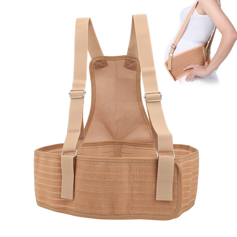 Maternity Belt Pregnancy Support Breathable Adjustment Shoulder Postpartum BeltKhaki