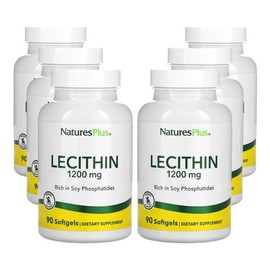 Nature's Plus Lecithin 1 200 mg 90 softgels, 90 tablets, 6 units / 네이쳐스플러스 레시틴 1 200 mg 90 소프트젤, 90정, 6개