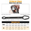 ZUZUAN 2pcs Black Universal Wrench,8-22mm Universal Torx Wrench,Double-ended Self-tightening Adjustable