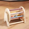 Wooden Rattle Rolling Drum Logic Thinking Hand Eye Coordination Safe
