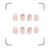 SINLOV 24 Pieces False Nails Shiny Ballerina False Nails False