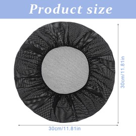 Giantree 6 Pcs Chef Hat, Unisex Elastic Kitchen Cooking Hat, Food Service Hair Nets Mesh Cap, Black Adjustable Reusable Washable Cooking Chef Cap