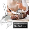Cozioz Stainless Steel Slicing Tongs – Ideal for Roasting Beef,