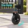 8 Inch Spring Loaded Heavy Duty Gate Wheel, 600 lb