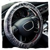 100 PCS Universal Clear Plastic Steering Wheel Covers, Disposable, Elastic