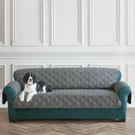 SureFit Pet Protector Sofa Furniture Cover in Gray