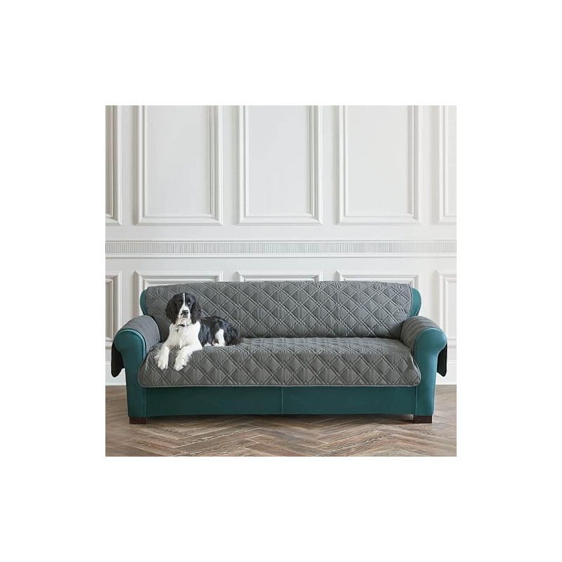 SureFit Pet Protector Sofa Furniture Cover in Gray