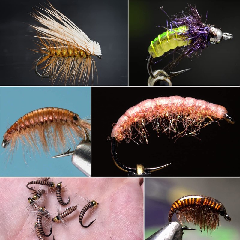 SF #12 Curved Nymph Scud Pupa Fly Tying Hooks Micro