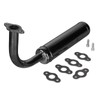 SUNQIAO Motorized Bicycle Exhaust, Bicycle Muffler Silence for 49cc 50cc