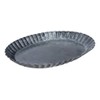 The Country House Collection Rustic Galvanized Metal Oval Pan Candle