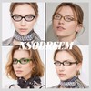 NSODREEM Retro Small Oval Glasses for Women Men 90s Small