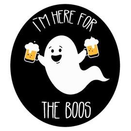 I'm Here for The BOOS Sticker Custom Vinyl Decal (4.5" x 4")