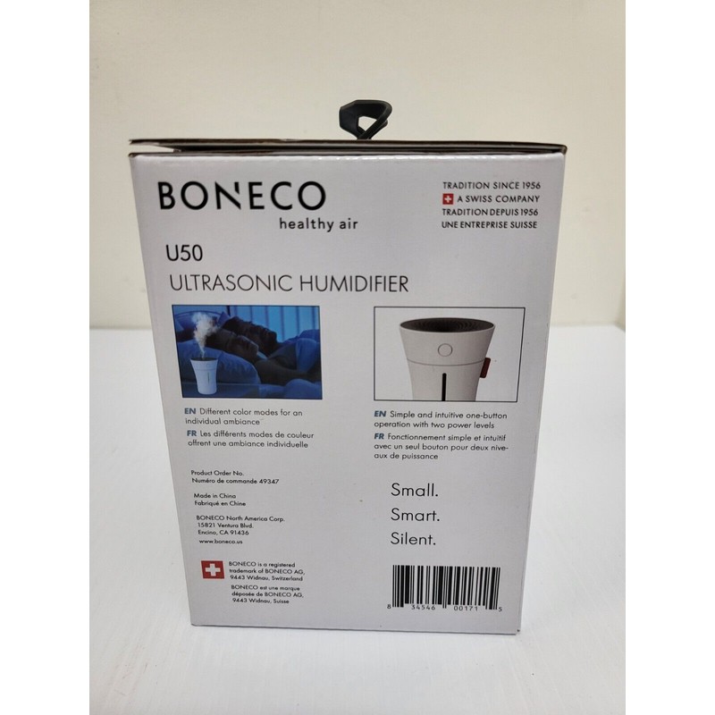 BONECO - U50 Personal Ultrasonic Humidifier with LED Lights -