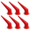 luzhidongm 6 pieces of curved caulking guns and nozzles, reusable