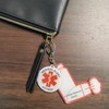 STERCULIA STERCULIA Asthma Inhaler Bag Tag Medical Alert Quick Clip