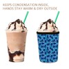 Reusable Insulated Neoprene Iced Coffee Cup Sleeve, Durable Drink Sleeve