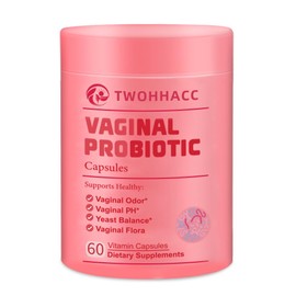 TWOHHACC Probiotics for Women PH Balance Digestive Urinary 5 Billion CFU 4 Strains Promote Healthy Vaginal Odor and Vaginal Flora 60 Ct Oral Probiotics