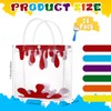 Sweetude 24pcs Clear Art Paint Party Favor Bags PVC Plastic