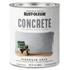 Rust-Oleum 379908 Concrete Interior Wall Paint, Quart, Sidewalk Gray