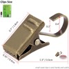 BIHRTC 100 Pack Mini Clips Stainless Steel Shower Curtain Clips