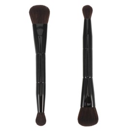 FOMIYES 2 Piezas Brochas de Maquillaje Doble Punta para y Resaltado Cepillo para Rubor Polvo y Difuminado Herramienta Multifuncional para Maquillaje Facial