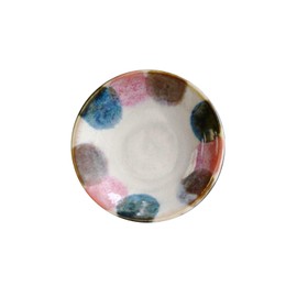 Awasaka MN-949 Dinnerware, Dot, Small Plate, Made in Japan, φ3.5 x 0.6 inches (90 x 15 mm)